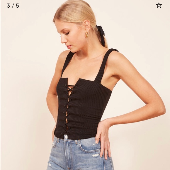 Reformation Tops - Reformation Sawyer Top in XS
